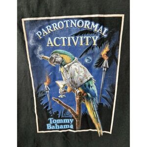 Men's Tommy Bahama T-shirt PARROT NORMAL ACTIVITY Black Distressed Size L